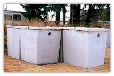 Septic tanks above ground