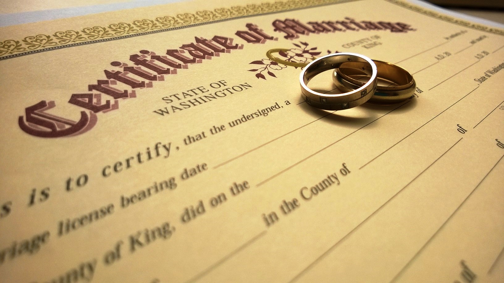 Marriage licensing - King County

