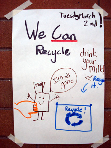 Ardmore Elementary recycling poster