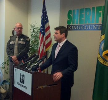 Councilmember Dunn speaks at King County Sheriff’s Office Press Conference with Sheriff Urquhart updating the public John Boysen case.
