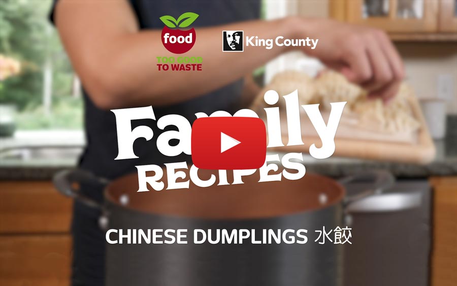 Learn a family recipe (Chinese dumplings) and waste less food! (YouTube)