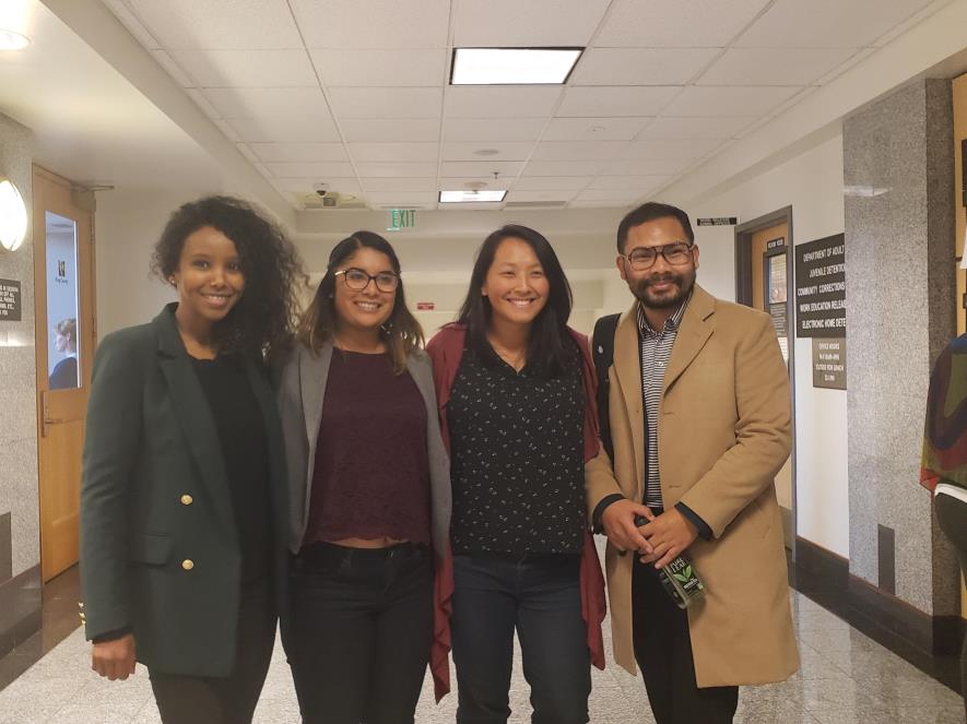 Four members of the Frontline Community Climate Partnerships program.